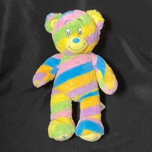 ⭐️ 2020 Build-A-Bear Dr Suess Oh The Places You’ll Go Rainbow Stripes Bear Plush